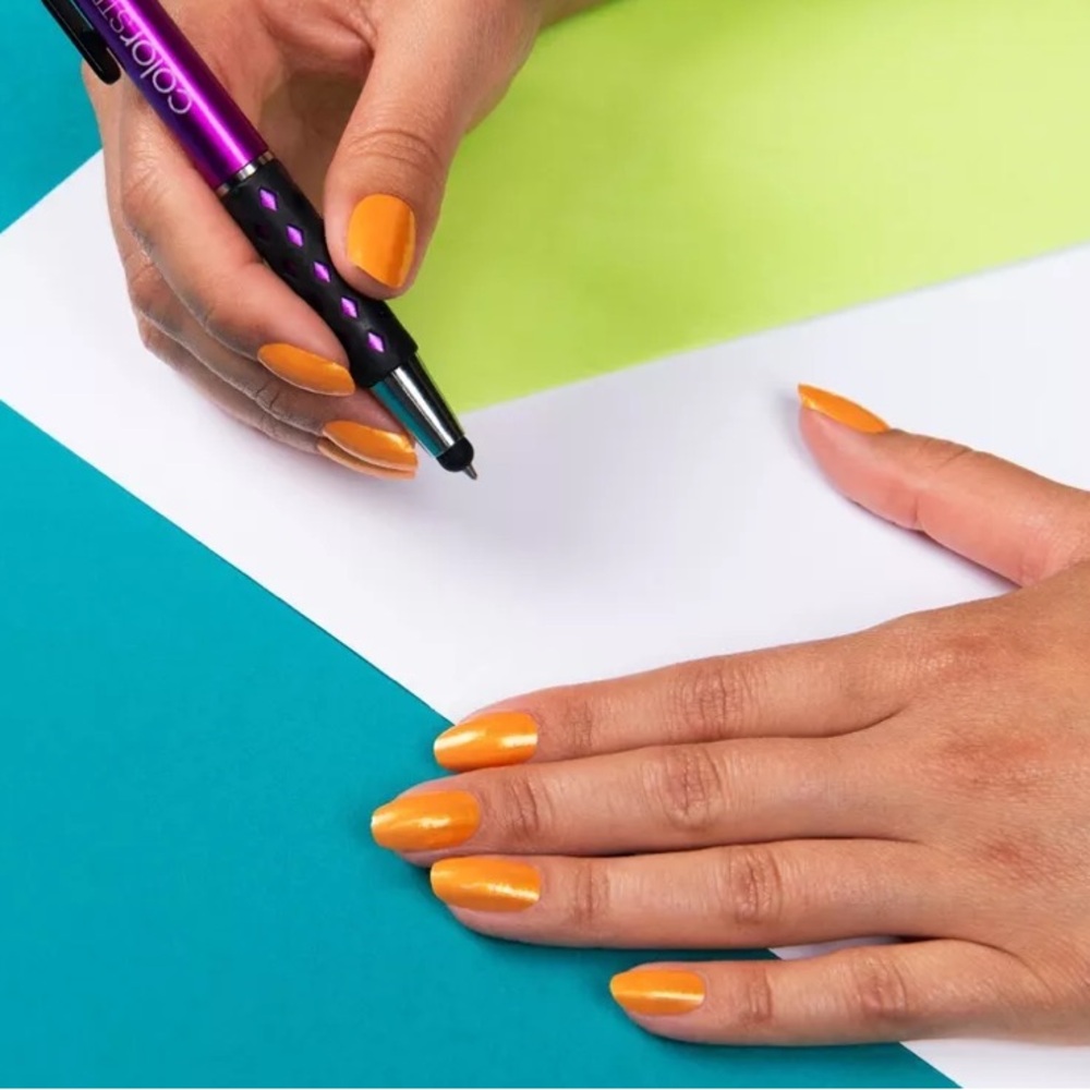 *Retired* Color Street: Nourish the Need | Bright Orange Shimmer Summer Tropical - Picture 8 of 14